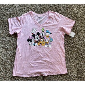 NWT Urban Outfitters Mickey And Friends Pink Disney T-Shirt Size Medium